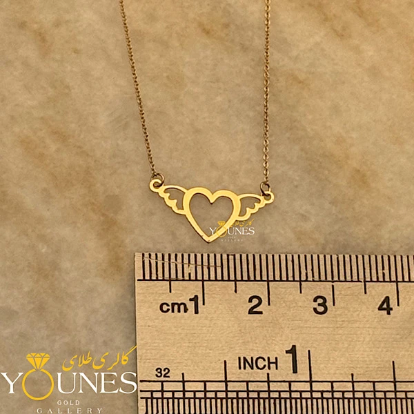 گردنبند قلب فرشته طلا